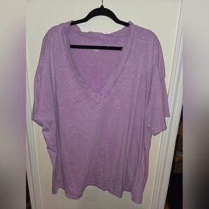 Lavender V-Neck T-Shirt